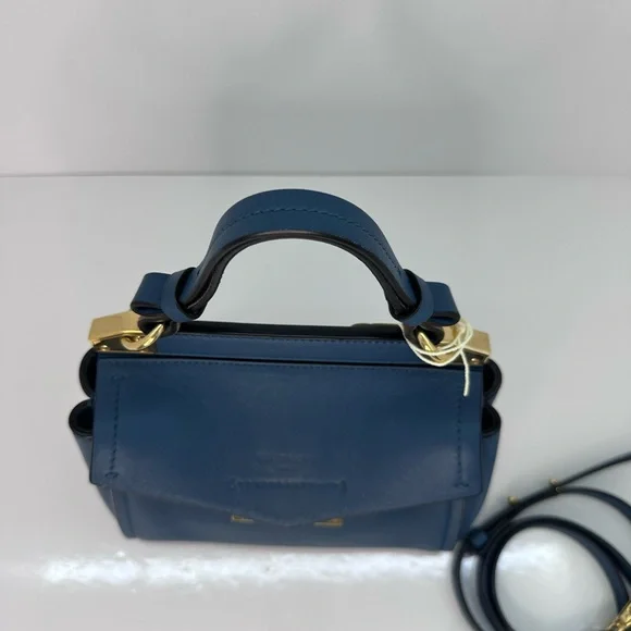 Sold❌Givenchy Blue HOST PICK 🎉and Gold Mini Bag with Structured Design - Picture 8 of 15